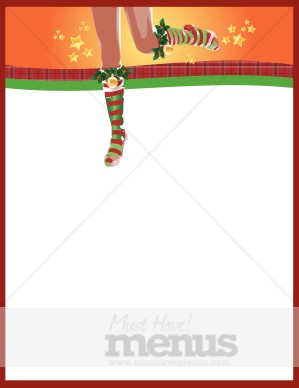 Holiday Border | Christmas Menu Borders