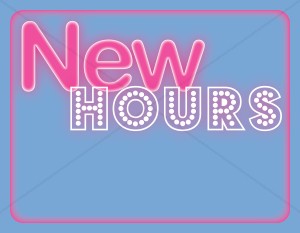 New Hours Neon Sign | Event Graphics