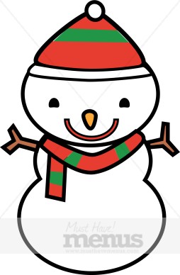 Cartoon Snowman Clipart | Holiday Clipart Archive