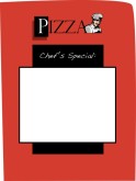 Chefs Special Pizza Menu Background