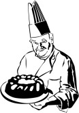 Professional Pastry Chef Clipart