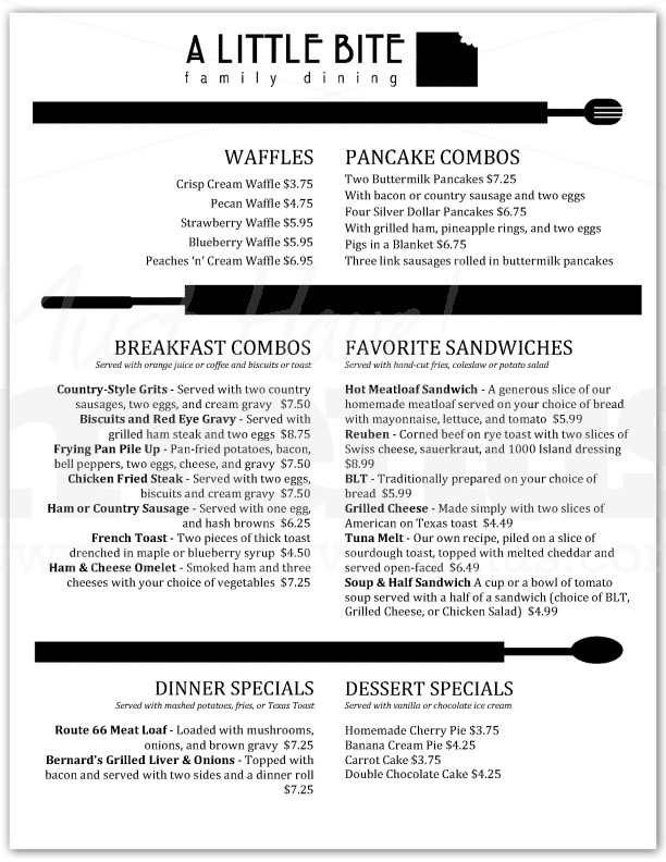 Happy Family Restaurant Menu | page 1