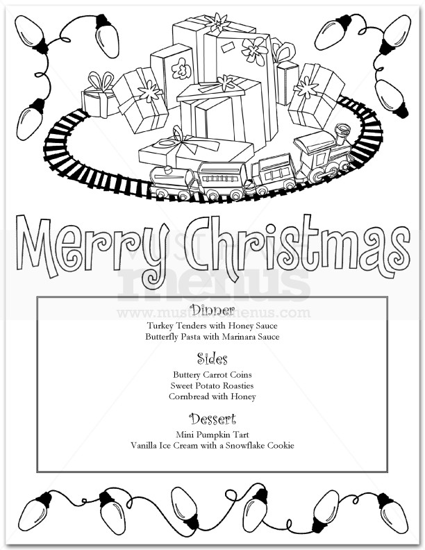 Kids Christmas Menu | page 1