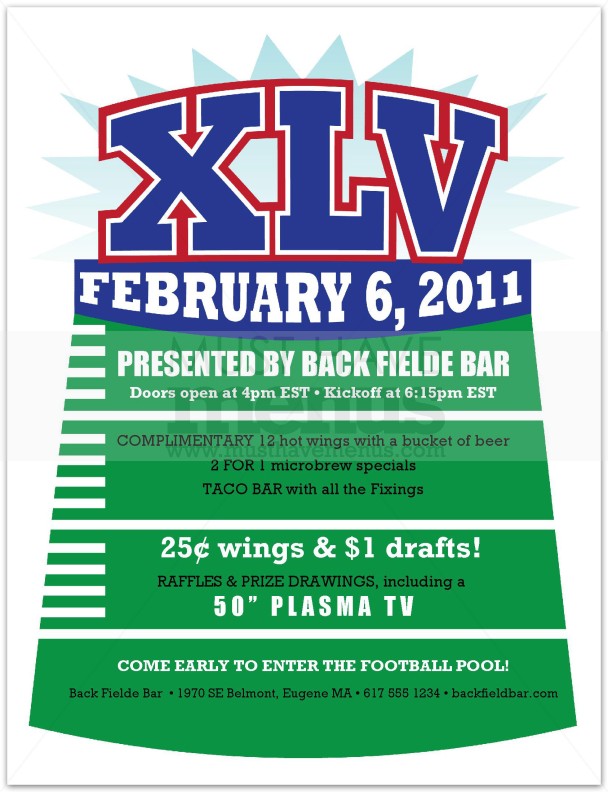 Football Party Flyer | page 1