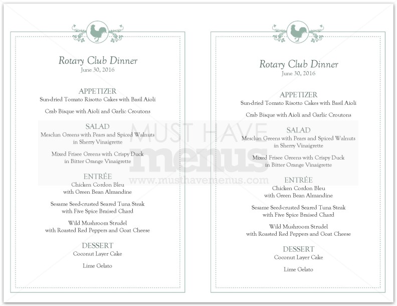 Buffet Breakfast Event Menu | page 1