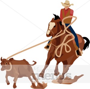 Calf Roping Clipart | Barbeque Clipart