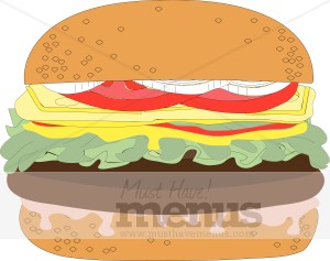 Deluxe Burger Clipart | Restaurant Images