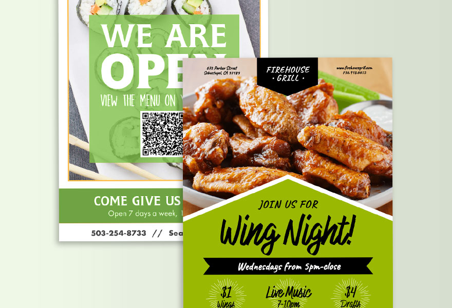 Free custom restaurant flyer templates | MustHaveMenus