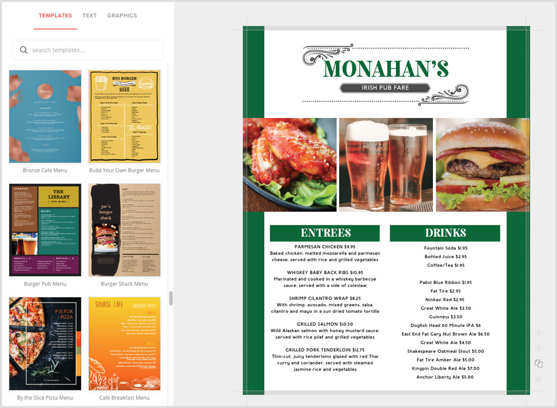 irish-menu-maker-bar-restaurant-menus-musthavemenus