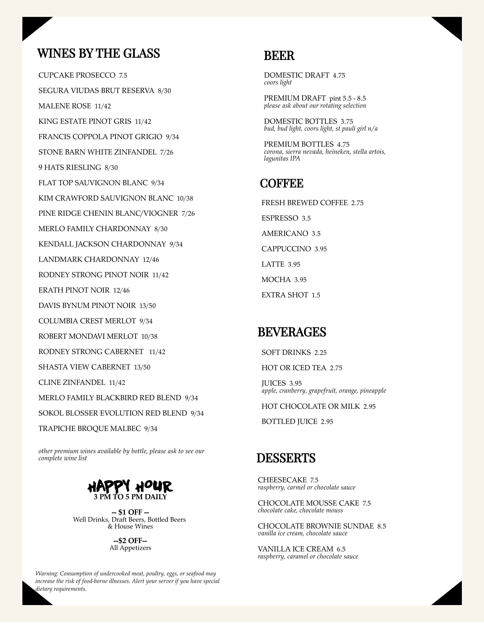 Menu 8420 NEW