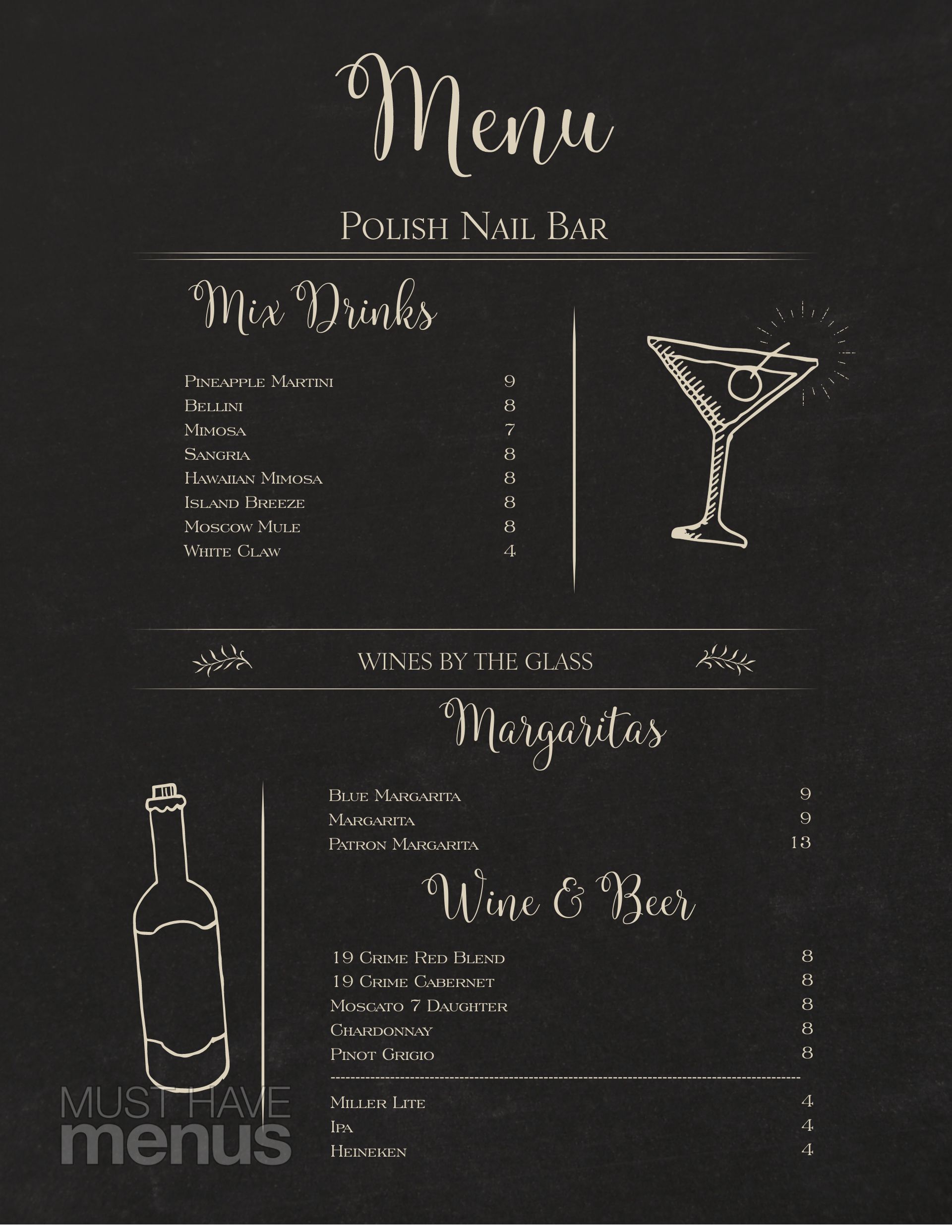 Simple Bar Menu