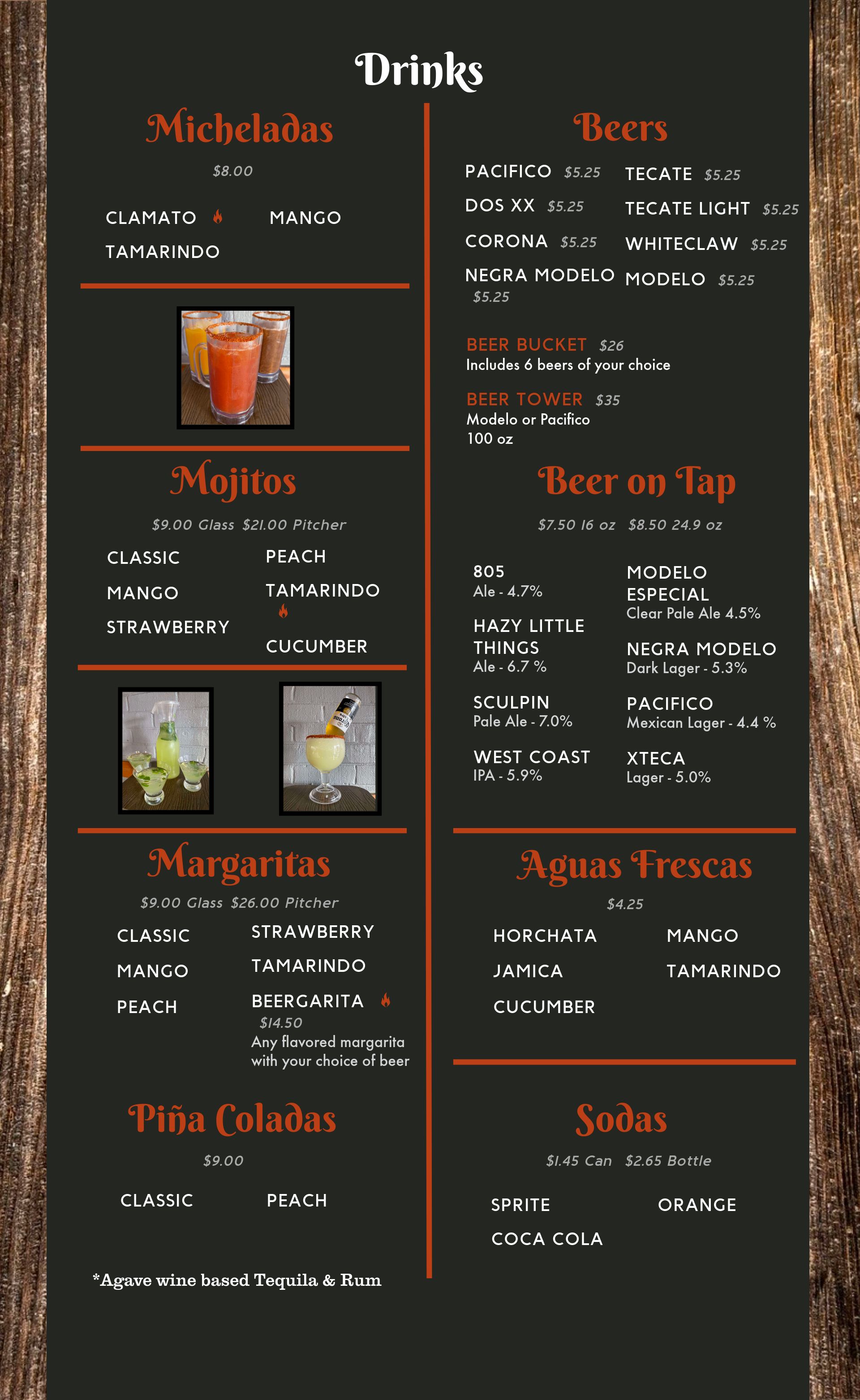 Seafood Restaurant Menu